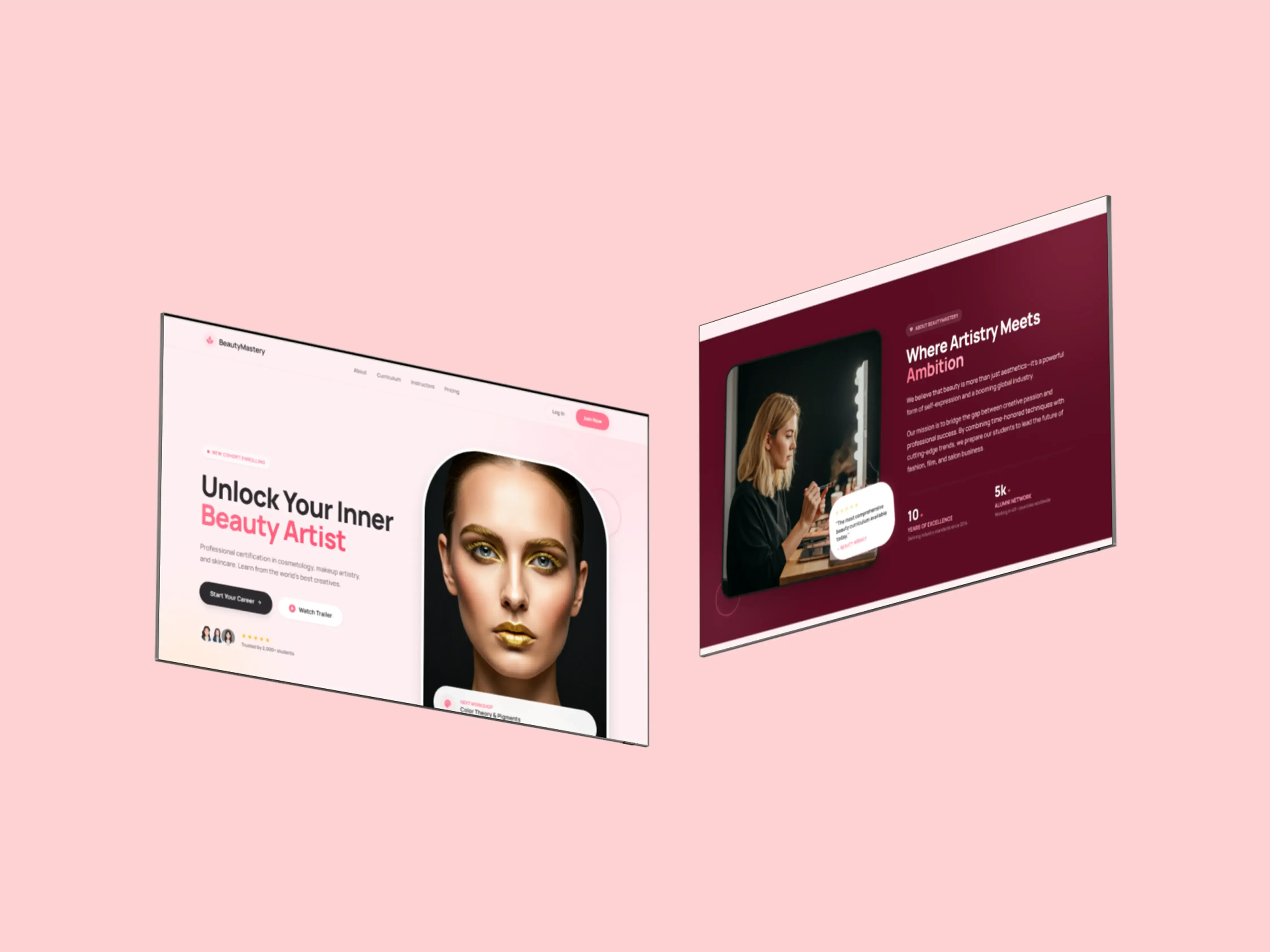 Beauty Course Website